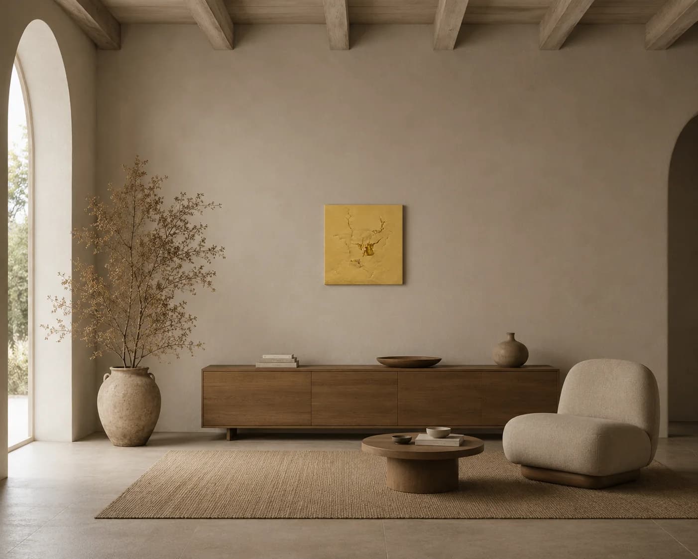A painting by Polina Bortina in an interior