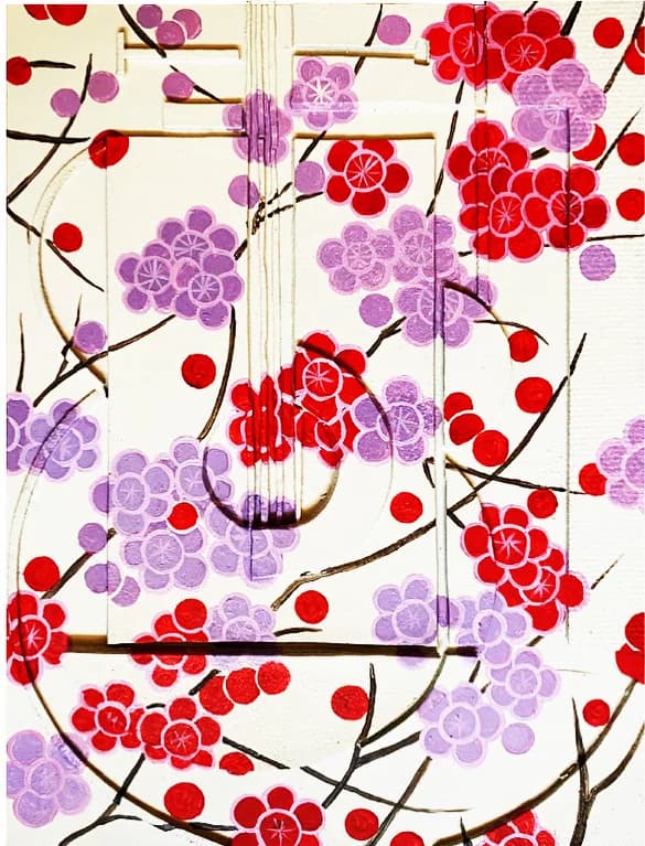 Painting “TM 003” by Polina Bortina, mixed media: canvas, acrylic, relief, collage, 40 × 30 cm